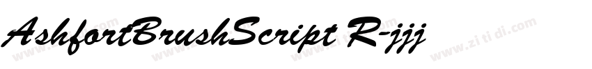 AshfortBrushScript R字体转换